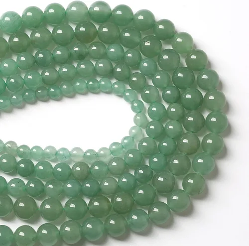 Vista 42 de 4MM 86 piezas Cuentas sueltas de piedra natural de amazonita calcedonia para hacer joyería DIY Pulsera Collar 1 hebra