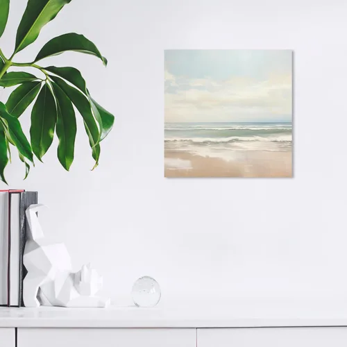 Vista 5 de Wynwood Studio Arte en lienzo envuelto contemporáneo de naturaleza y paisaje, en las orillas, arte de pared para sala de estar, dormitorio y baño