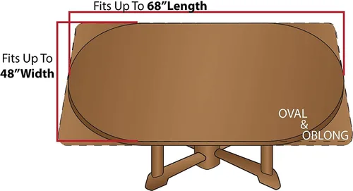 Vista 7 de Mantel de poliéster con hojas de arce, mantel ovalado de otoño de 68 x 48 pulgadas, impermeable, resistente al viento y a las arrugas, mantel