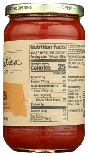 Vista 7 de CUCINA ANTICA Salsa La Pizza, 16 OZ