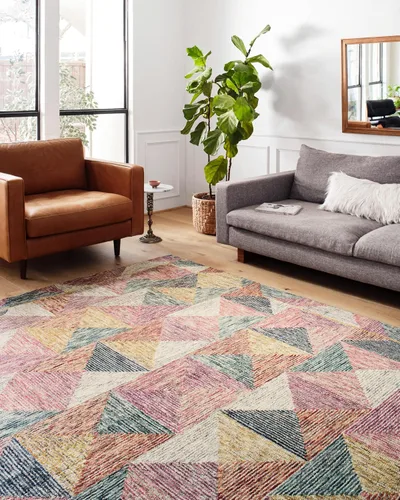 Vista 4 de Loloi II Spectrum Collection SPE-03 Charcoal/Multi 2'-3" x 3'-9" Accent Rug