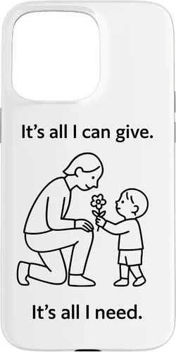 Vista 31 de Child Giving Flower to Parent Minimal Symbolic Love Design Case for iPhone 16
