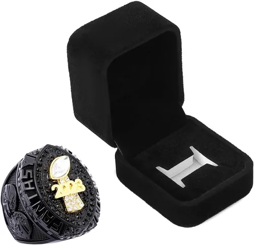 Vista 7 de Anillo de trofeo de campeonato de fútbol de fantasía 2023 Premio de anillo de premio Deportivo MVP ganador del Campeonato de la Liga FFL