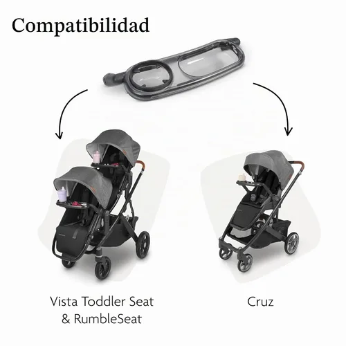 Vista 5 de Bandeja para aperitivos Uppababy para Vista, Cruz, RumbleSeat / Conexión rápida / Se pliega con el cochecito