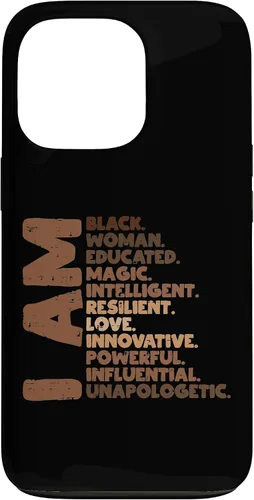 Vista 10 de I Am Black Woman Melanin Africa Pride History BHM Women Gift Case for iPhone 17