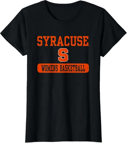 Vista 19 de Camiseta de baloncesto naranja de Syracuse para mujer con licencia oficial, Negro