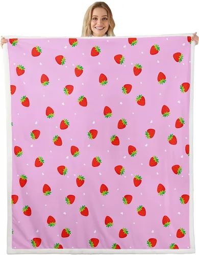 Vista 11 de Manfei Rustic Floral Flannel Fleece Throw Blanket 40"x50" Blooming Flowers Fuzzy Blanket for Sofa Couch Retro Plant Farmhouse All Season Bed Dark