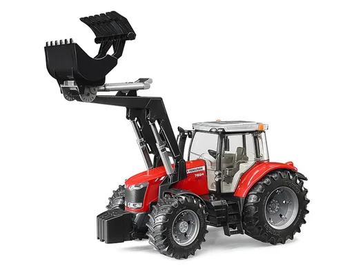 Vista 2 de Bruder Massey Ferguson 7600 con cargador frontal