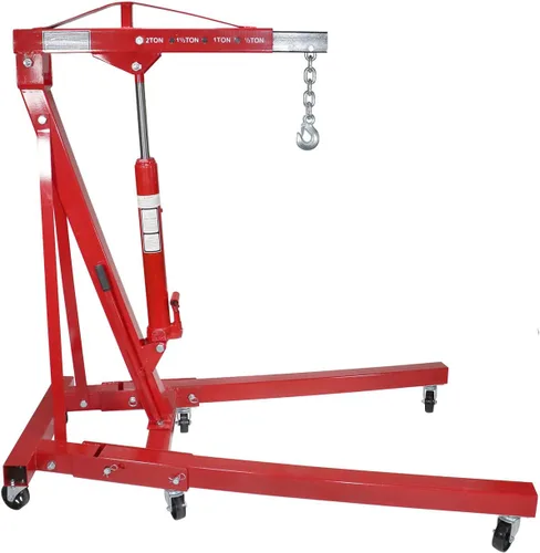Vista 4 de Dragway Tools 2 Ton Folding Hydraulic Engine Hoist Cherry Picker Shop Crane Hoist Lift