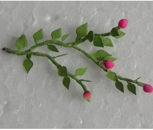 Vista 3 de Plantas Con Flores Rosas Vid Escala HO Escenarios Tren Hobby