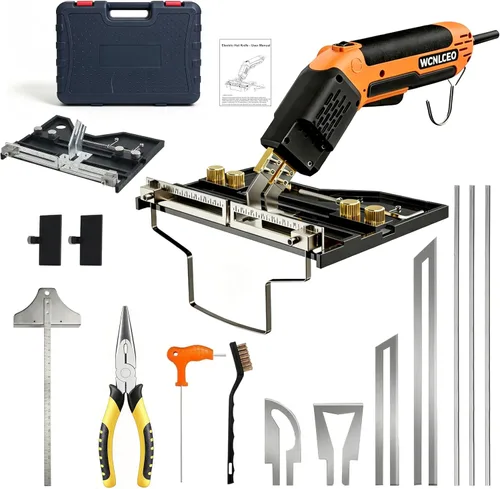 Vista 9 de Nuevo modelo: cortador de espuma, cuchillo eléctrico caliente, kit de herramientas de corte de espuma, kit de herramientas de corte de espuma