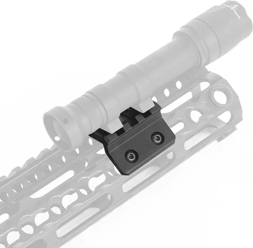 Vista 9 de NOBUHIRO Extensión Metal Offset Light Mount, M300 M600 Series Tactical Flashlight Mount, apto para Mlok/Keymod Rail