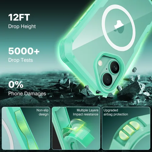 Vista 210 de CENHUFO Funda de privacidad para iPhone 11 Pro, funda de cuerpo completo con protector de pantalla de privacidad de vidrio templado 9H integrado
