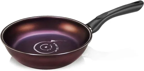Vista 9 de TECHEF - Colección Art Pan, Olla de sopa con tapa de cristal, fabricada en Corea (2 cuartos de galón) Morado