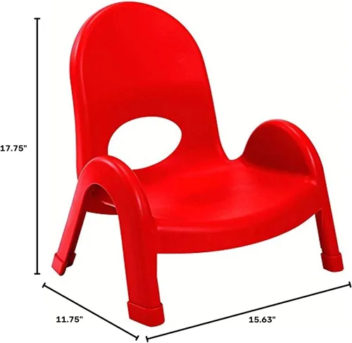 Vista 2 de Angeles Value Stack - Sillas infantiles – Paquete de 4, muebles de preescolar, guardería/escuela en casa, muebles de aula de asientos flexibles