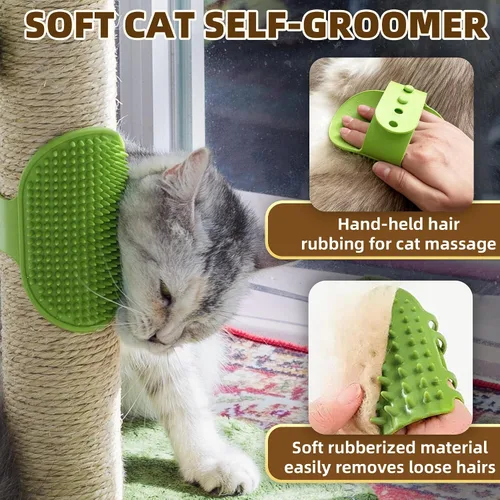 Vista 3 de Fantasreen Poste rascador para gatos de 33 pulgadas, rascador alto para gatos de interior con juguete para gatos y pelota interactiva, autocuidado