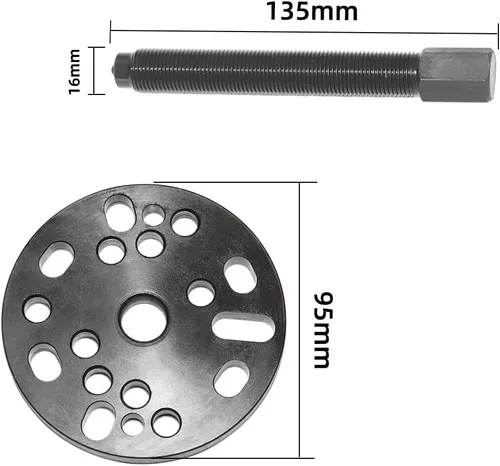 Vista 6 de DPTOOL Extractor de cubo de embrague para quitar el alternador de 3, 5, 10 dedos Compatible con Harley-Davidson