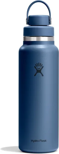 Vista 24 de Hydro Flask Botella de agua – Acero inoxidable aislado – Tapa de boca ancha para chug, antiderrames, a prueba de fugas en rocío de 40 onzas Dew