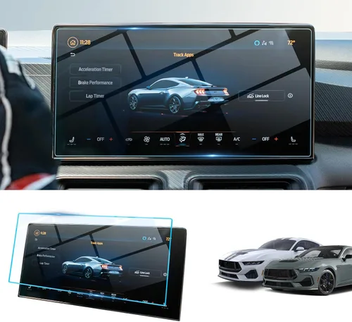 Vista 18 de BIBIBO [2 piezas] Protector de pantalla de 8 pulgadas para Mustang EcoBoost 2023 para Ford Mustang EcoBoost Premium GT Mach 1 SYNC 3 Pantalla