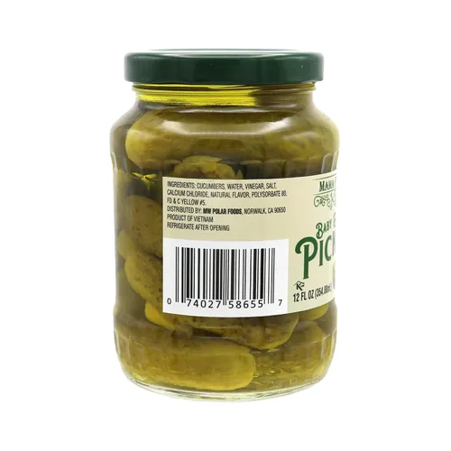 Vista 5 de Mama Fresca Baby Dill Pickles - Tarro de 12 onzas líquidas (paquete de 6)