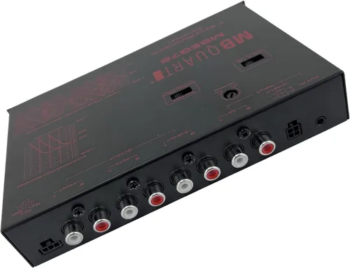 Vista 4 de MB Quart MBEQ7B - Ecualizador gráfico de audio para automóvil de 7 bandas, 9 voltios, 1/2 DIN, con entrada auxiliar frontal de 0.138 in, entrada