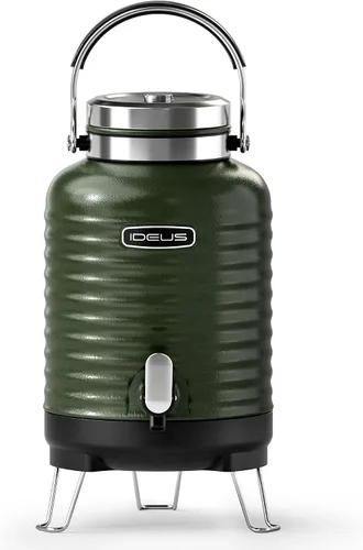 Vista 19 de IDEUS Jarra térmica para café, frasco de acero inoxidable con aislamiento al vacío de doble pared, jarra de agua, servidor de café y dispensador