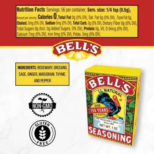 Vista 9 de Condimentos Bell's All Natural – 1 Oz