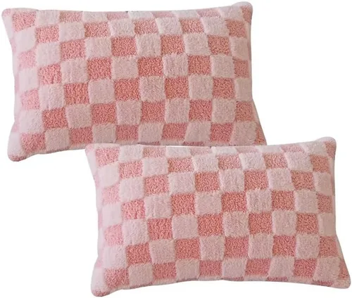 Vista 9 de Juego de 2 fundas de almohada decorativas de piel sintética suave de 12 x 20 pulgadas, fundas de cojín rectangulares para sofá, sala de estar