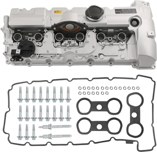 Vista 8 de Kit de tapa de válvula de motor con juntas y pernos 11127552281 2007-2013 compatible con BMW 128i 328i xDrive 328xi 528i xDrive 528xi 535i xDrive X3