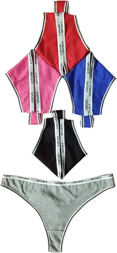 Vista 2 de oki doki Ropa interior de algodón para mujer 5 unidades varios