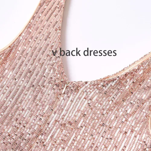 Vista 6 de ARFAR - Vestidos de fiesta para mujer, cuello en V, lentejuelas, sexy, largo, con abertura, formal, vestido de sirena para noche, baile de graduación