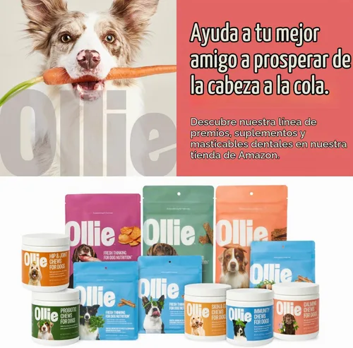 Vista 6 de Ollie Golosinas para Perros de Carne de Res y Batata Dulce Tipo Jerky, Paquete de 5 oz de 1, Completamente Naturales, Bocadillos Saludables, Hechas