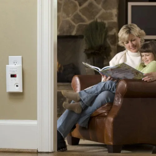 Vista 5 de Kidde - Detector de monóxido de carbono, enchufe de pared con respaldo de batería de 9 voltios, pantalla LED digital - 2