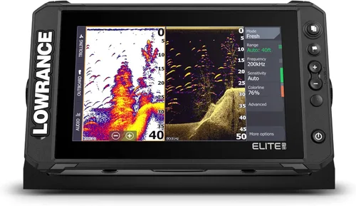 Vista 12 de Lowrance Elite FS Fishfinder/Chartplotter, disponible con y sin transductor