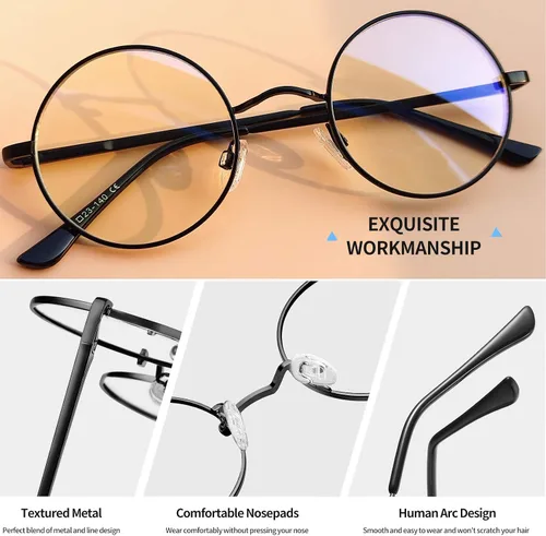Vista 2 de Gafas de sol Joopin polarizadas, estilo Lennon, redondas, gafas de sol estilo hippy redondas para mujer y hombre