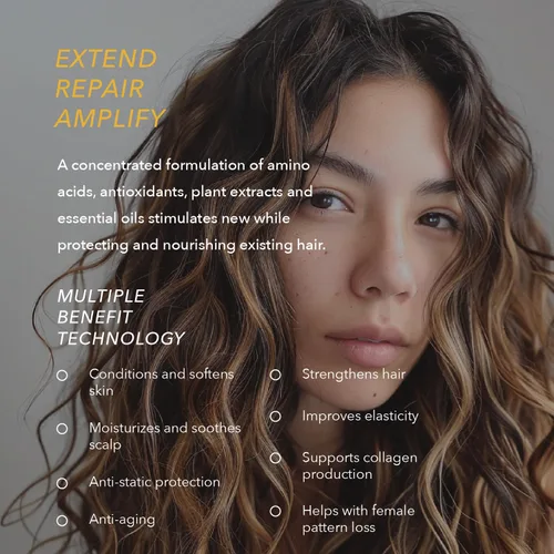 Vista 4 de Ageless, tratamiento tópico para el crecimiento del cabello y el cuero cabelludo diario para mujeres. Promueve el crecimiento saludable del cuero