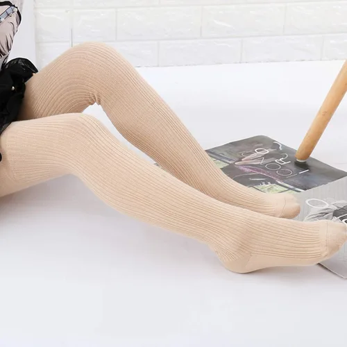 Vista 2 de American Trends Medias suaves para bebé, mallas de punto trenzado para bebés, medias de invierno para niñas recién nacidas, medias para niños