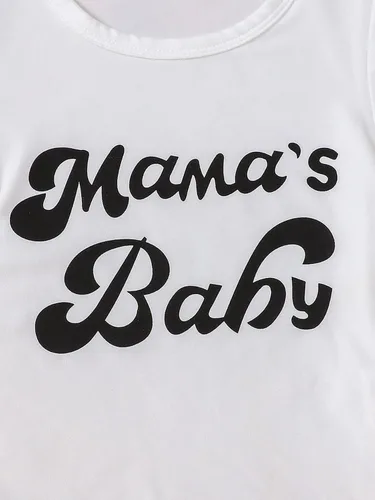 Vista 3 de WDIRARA Conjunto de 2 piezas con estampado de vaca, pantalones con tirantes y camiseta de manga corta para bebé niña
