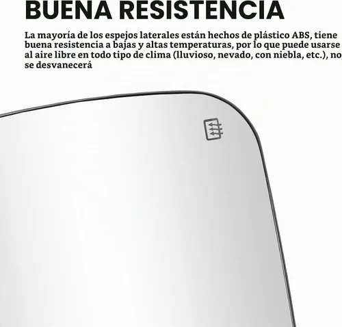 Vista 5 de Espejo de remolque superior derecho del pasajero con calefacción para Dodge Ram 1500 2009-2019, para Dodge Ram 1500 Classic 2019-2020, para Dodge