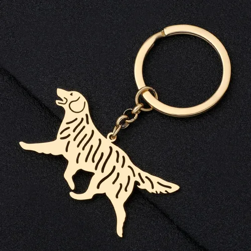 Vista 3 de NEWEI Stainless Steel Dog Keyring Cute Pet Dog Keychain for Women Girls Dog Lovers Purse Car Keys Charms