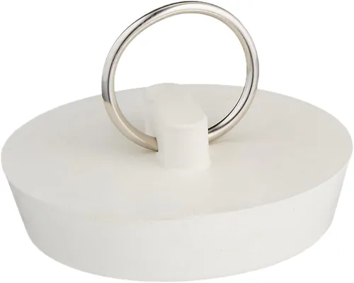 Vista 3 de Danco 35974B Tapón de drenaje de goma de 1 pulgada, blanco, 1 por bolsa