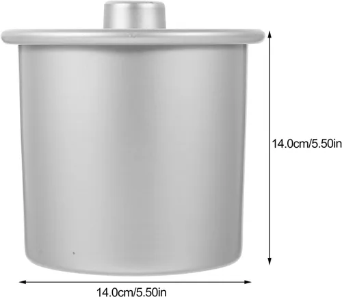 Vista 6 de Kichvoe Molde redondo para pasteles de aleación de aluminio, con parte inferior extraíble, molde para hornear profundo para distribución uniforme