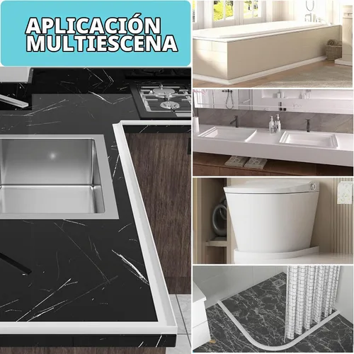 Vista 7 de Presa de Agua de Umbral de Ducha, Protección de Agua para Ducha a Paso, Barrera de Agua de Ducha, Protección contra Salpicaduras de Baño