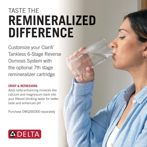 Vista 7 de Delta Faucet Clarifi - Sistema de filtro de agua de ósmosis inversa para debajo del fregadero con grifo dispensador de bebidas de acero inoxidable