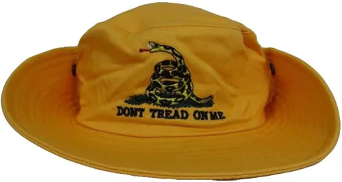 Vista 2 de Amarillo Gadsden Tea Party No Tread on Me Cubo Sombrero Cap