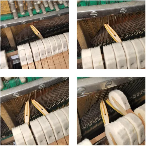 Vista 7 de Herramienta de afinación para piano de varilla de silencio agudo, pianos verticales silenciosos de madera