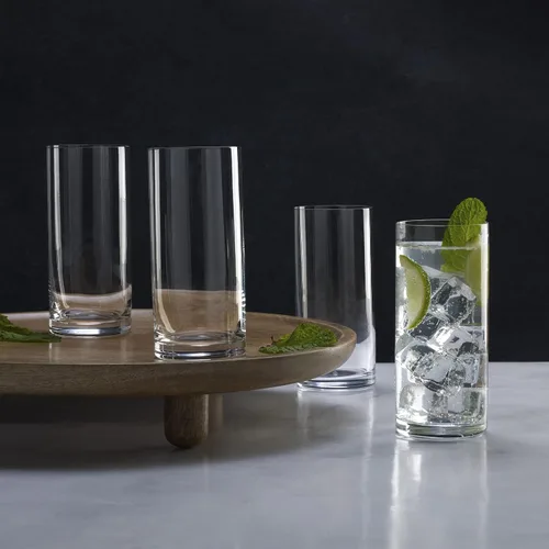 Vista 3 de Mikasa Julie Highball - Vaso de beber (juego de 4), 16.75 onzas, transparente