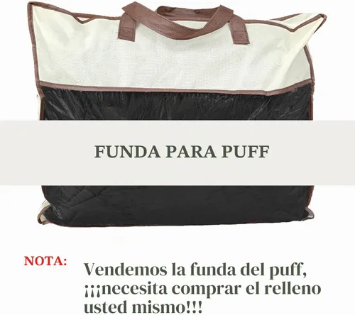 Vista 4 de Funda para sofá tipo puff (negro, 6 pies (D153*H65 cm), solo funda)