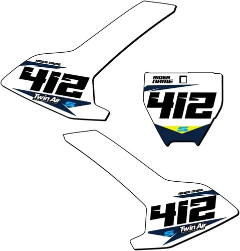 Vista 3 de 2017-2019 TC 50 SG64 Custom MX matrículas Senge Graphics Kit compatible con Husqvarna