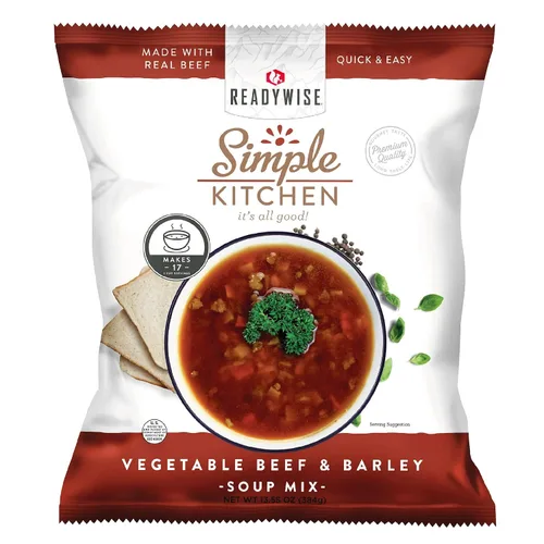 Vista 13 de Simple Kitchen - Mezcla de sopa de tomate y albahaca, 17 porciones para preparación de comidas familiares, vegetariana, sin gluten y liofilizada